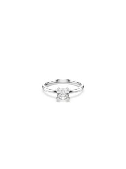 SWAROVSKI - White Rhodium Plated Ring (58)