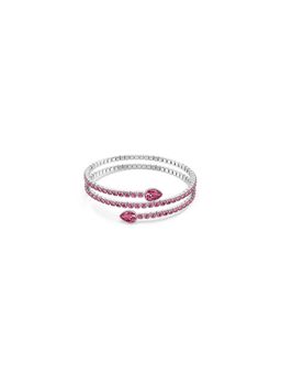 SWAROVSKI - Pink Rhodium Plated Kada (M)