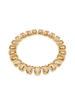 SWAROVSKI - Millenia necklace, Octagon cut, Yellow, 18K gold finish