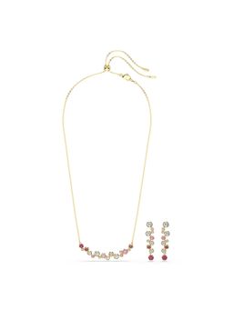 SWAROVSKI - Red Gold Plated Jewellery Set