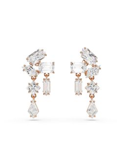 SWAROVSKI - White Rose Gold Plated Drops & Danglers