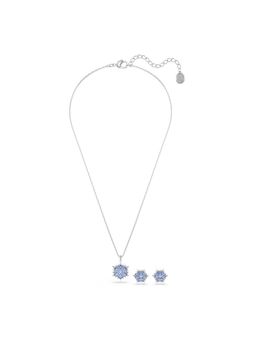 SWAROVSKI - Blue Rhodium Plated Jewellery Set