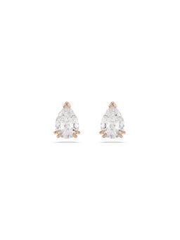 SWAROVSKI - White Rose Gold Plated Studs