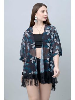 PURYS - Floral Print Kimono