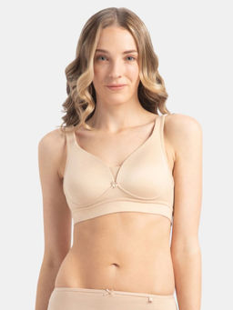 Jockey - 1856 Wirefree Padded Soft Touch Microfiber Elastane T-Shirt Bra - Skin