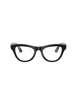 Ray-Ban Meta - Cat Eye Skyler Unisex Clear Lens Black Frame - 0RW4010601/SB52 (52)