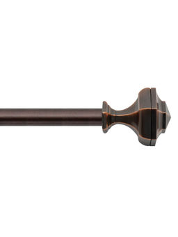 Deco Window - 36-66 Inch Extendable Curtain Rod for Windows and Doors