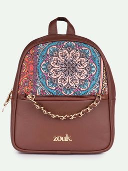 Zouk - Mayra Mini Backpack Multicolor Mandala Print