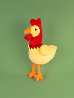 DukieKooky - Kids Yellow Red Cock Soft Toy