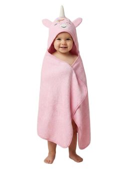 Creeva - Cuddle Baby Hooded Bath Towel - Baby Pink (L)