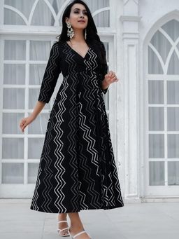 Baisacrafts - Daisy Angarakha Printed Dress