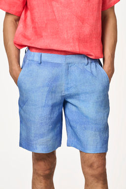 TERRA LUNA - Blue Solid Shorts