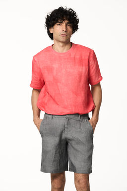 TERRA LUNA - Grey Solid Shorts