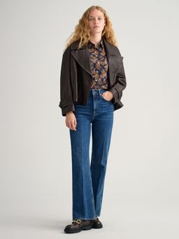 GANT - Womens Printed Navy Blue Shirt