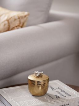 Pure Home + Living - Zoya Small Gold jar