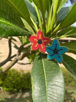 MEESA - Multi Coloured Starfish Earrings