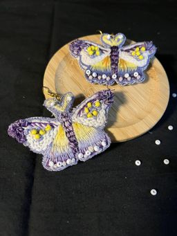 MEESA - Multi Coloured Butterfly Earrings