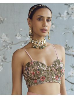 AMAARA JEWELS - Sunhehri Mehar White Necklace with Earrings