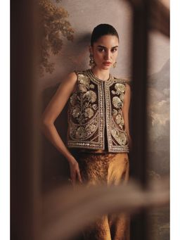 AMAARA JEWELS - Aure Navya Dangler Green Earrings