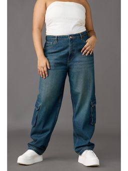 FREAKINS - Curve Lagoon Luxe Cargo Jeans