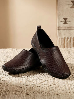 Louis Stitch - Men Brown Mojaris