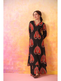 DIMPLE DESIGN STUDIO - Brown Heart Co-Ord (Set of 2)