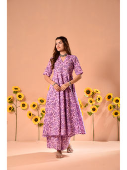 DIMPLE DESIGN STUDIO - Mauve Floral Cotton Co-Ord (Set of 2)