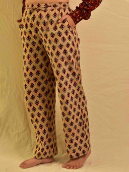 Sundarii - Gustakh Ajrakh Handblock Print Pant
