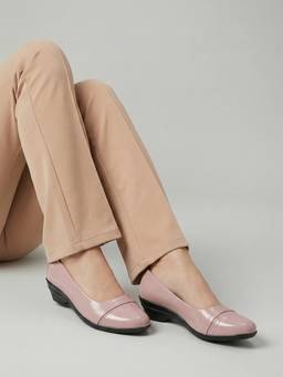 DENILL - Women Pink Matte Finish Block Heels