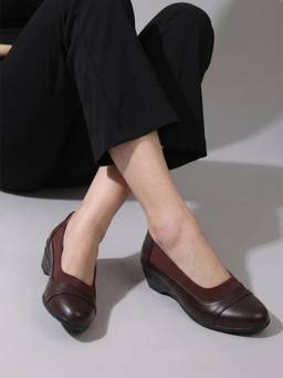 DENILL - Women Brown Block Heels