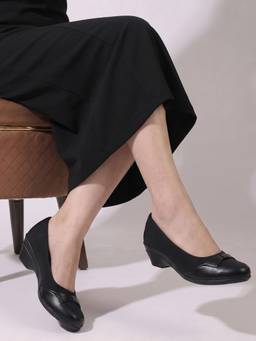 DENILL - Women Black Block Heels