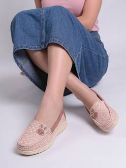 DENILL - Women Brown Casual Slip On Loafers