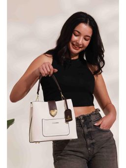 Bagabu - White Women Handbag With Detachable Strap