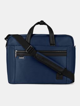 Swiss Military - Axis 15.6 Anti-Theft Blue Laptop Messenger Bag with Detachable Strap