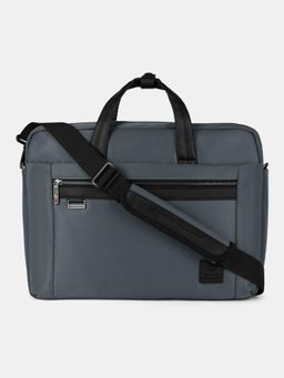Swiss Military - Axis 15.6 Anti-Theft Grey Laptop Messenger Bag with Detachable Strap