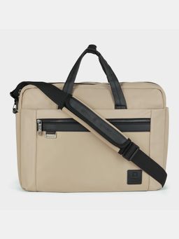 Swiss Military - Axis 15.6 Anti-Theft Beige Laptop Messenger Bag with Detachable Strap