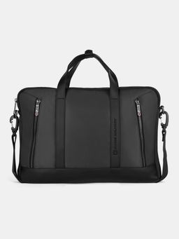 Swiss Military - Maple 15.6 4L Anti-Theft Nylon Black Laptop Messenger Bag