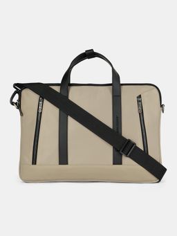 Swiss Military - Maple 15.6 4L Anti-Theft Nylon Beige Laptop Messenger Bag