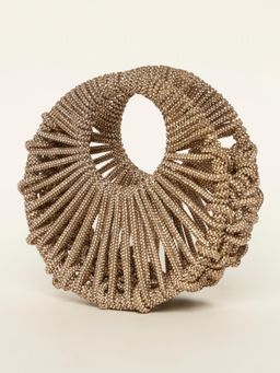 Modarta By Kamakshi - Golden Crystal Moon Handbag