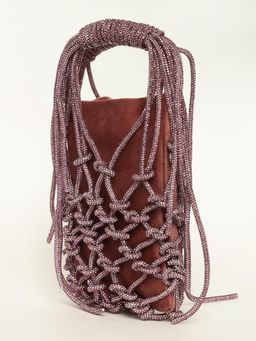 Modarta By Kamakshi - Pink Crystals Party Clutch - Stylish Evening Purse