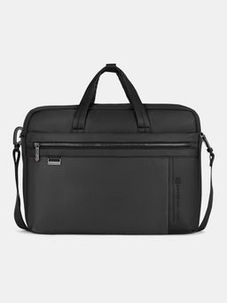 Swiss Military - Nomad 15.6 14L Anti-Theft Black Laptop Messenger Bag With Detachable Strap