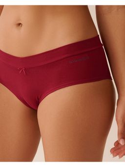 La Vie En Rose - Cotton Hiphugger Hipster - Red