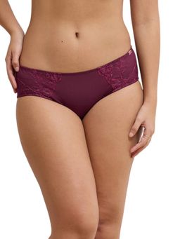 Amante - Maroon Nylon Womens Hipster