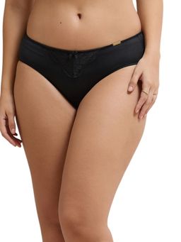 Amante - Black Solid Womens Brief