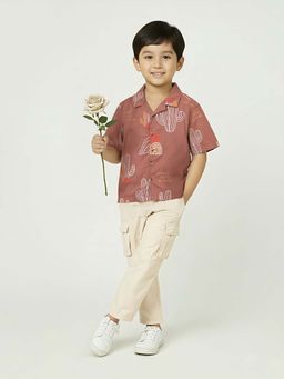 max - Boys Printed Oversized Shirt