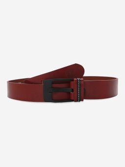 Spykar - Men Solid Red Leather Belt