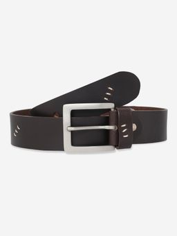 Spykar - Men Solid Brown Leather Belt
