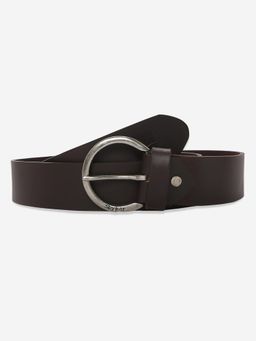 Spykar - Men Solid Brown Leather Belt