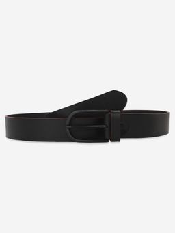 Spykar - Men Solid Black Leather Belt