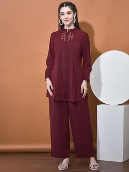 FFU - Futuro Women Maroon Co-Ord Set